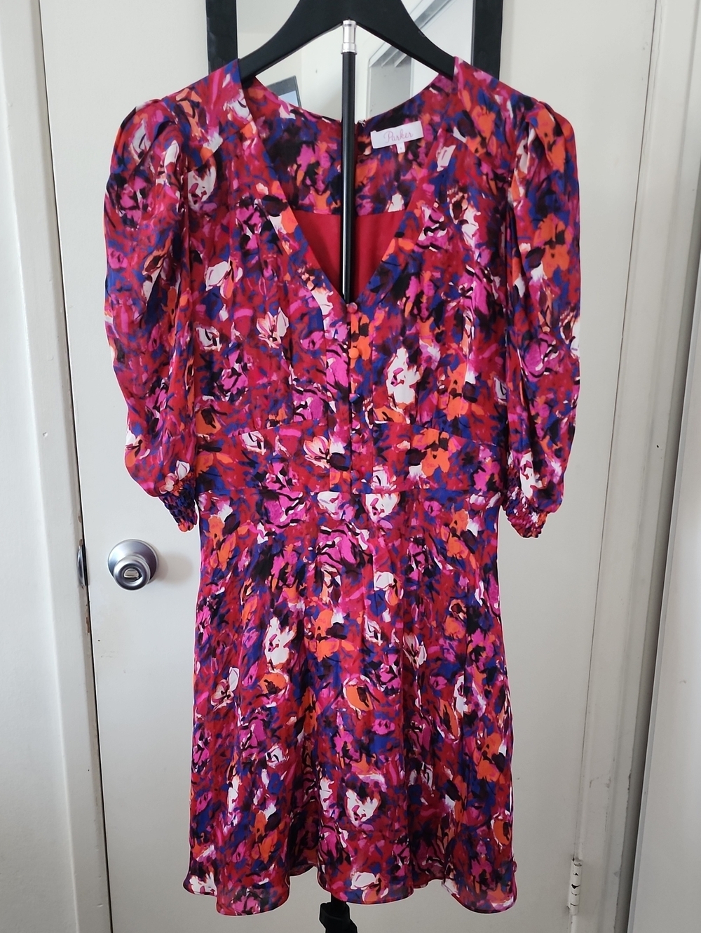 Parker Pink Multi Floral Mini Dress